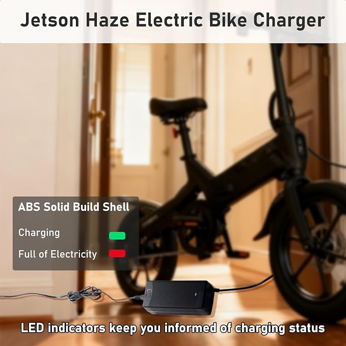 Adapter Charger Compatible with Jetson Haze JHAZE-BLK JHAZE-BLK-OB JHAZE-CAN-BLK JHAZEBLK 48V 7.5Ah Li-ion Battery Model PJHAZE-CH 54.6VDC 2A Power Supply Cable Cord PSU