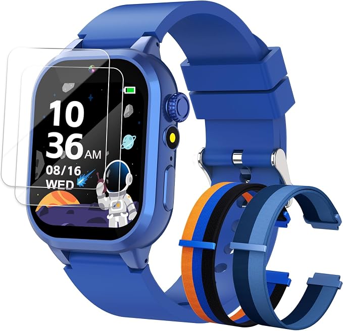 MOFGDNI Smart Watch for Kids with 39 Games, Built-in Camera, Video Recorder, Alarm, Calculator, Pedometer & Various Wallpapers – Toys for Ages 4-12 Years Old Birthday