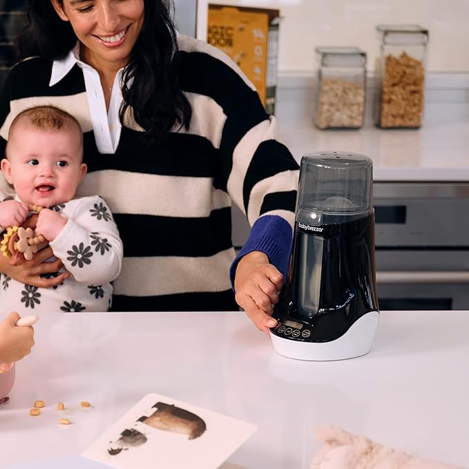 Baby Brezza Fast Baby Bottle Warmer - Baby Milk + Breastmilk Warmer Defroster – 2 Unique Temperatures for Breastmilk + Formula - Universal Fit for All Bottles, Bags + Jars