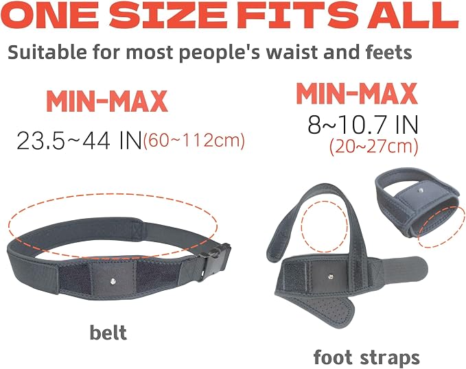 VR Tracker Straps Waist+Feets 3 in1(New Model for 2024), for Vive Tracker, Ultimate Tracker, Tundra Tracker –Full Body Tracking Belt in VR Chat, Dance Dash, and Other FBT apps