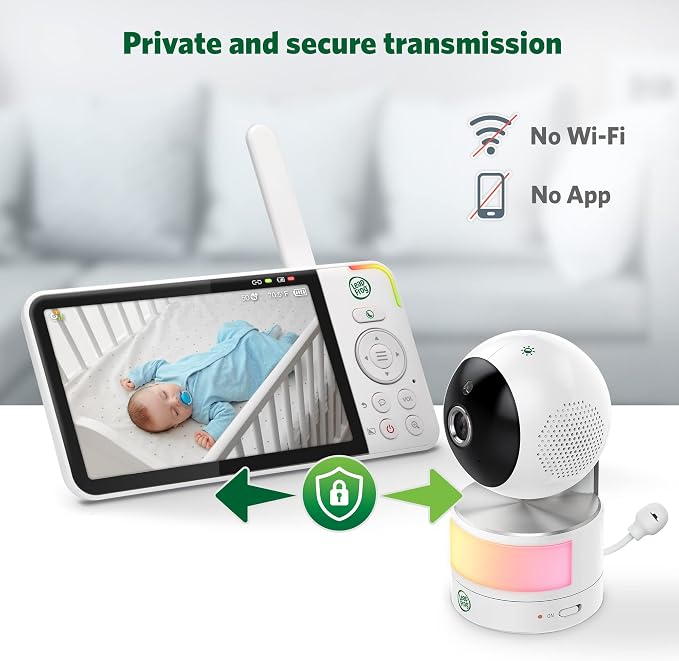 LeapFrog LF915-2HD Baby Monitor, 2 Cameras, 5" 720p Screen