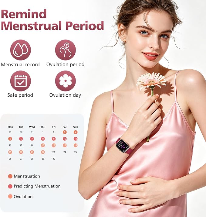Smart Watch for Women Men, 1.85" Alexa Fitness Tracker with Call & SMS, Heart Rate, SpO2, Stress & Sleep Monitor, IP68 Waterproof Smartwatch for Android iPhone Samsung etc., 100+ Sports Modes, 2 Bands