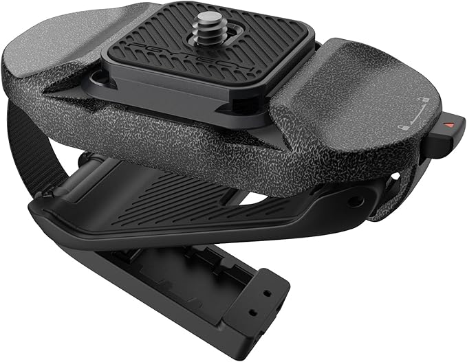 PGYTECH Beetle Camera Clip V2 with Plate, Quick Release Camera Backpack Clip, Arca-Swiss Compatible, SnapLock System for Sony/Nikon/Fuji/DSLR Cameras, Instant Mounting & Hands-Free, Black
