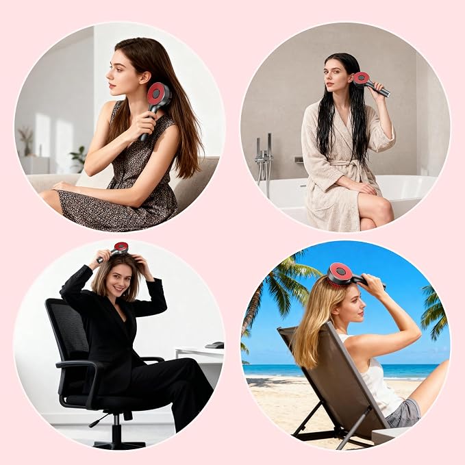 4 in 1 Hair Scalp Massager Oil Applicator, Electric Scalp Brush for Home, IPX7 Waterproof Electric Head Massager