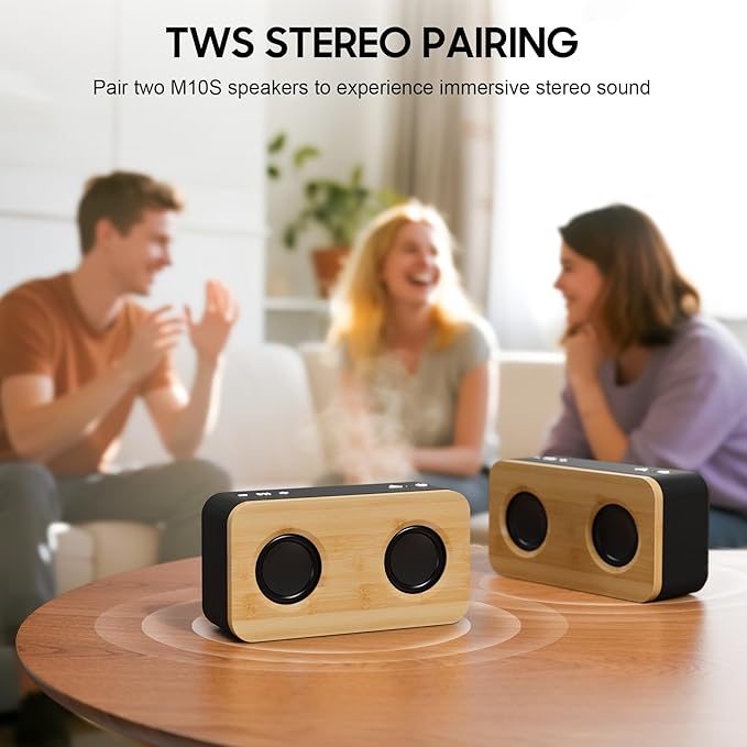 Portable Bluetooth Speaker Wireless,20W(Peak) Bluetooth Speaker with TWS, AUX, TF Card,Wireless Speaker with BT5.3,7H Playtime for Home Party Outdoors Gifts