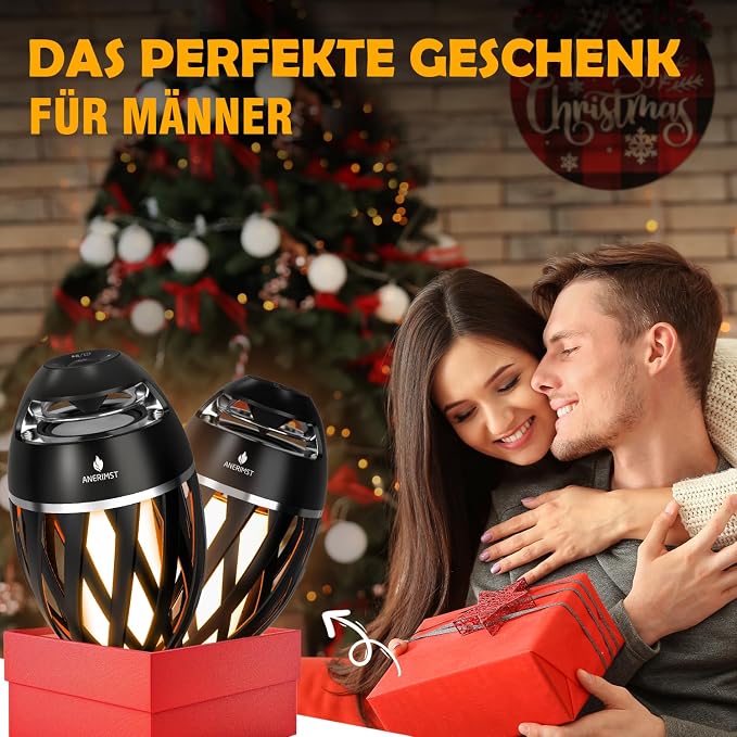 Upgraded Multi-Sync Bluetooth Speakers with Light, Outdoor Speakers Waterproof Auto-Pairing, Unique Gifts for Men, Bluetooth 5.4, 24H Playtime, Loud HD Sound, Cool Gadgets for Home/Patio/Beaches