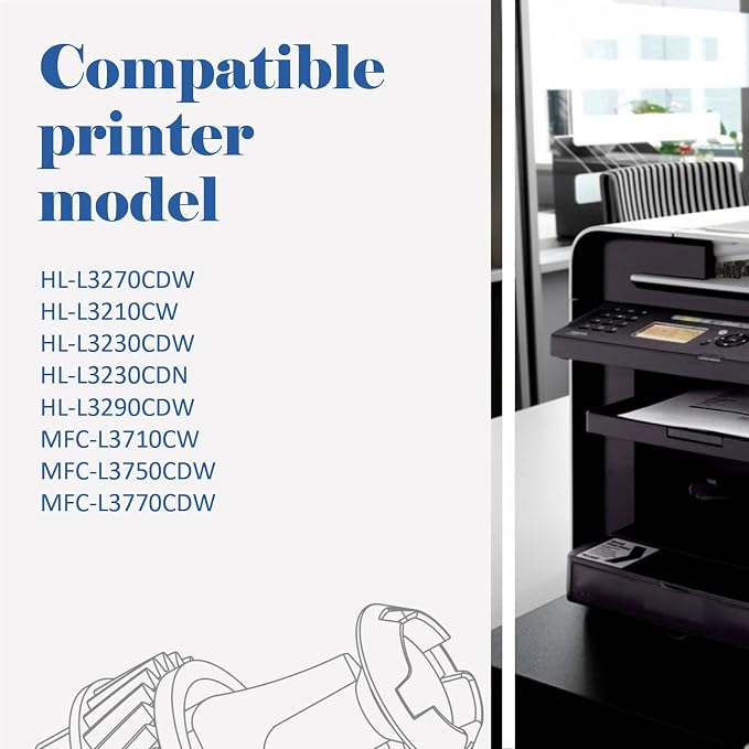 TN227 TN-227BK/C/M/Y High Yield Toner Cartridge: Compatible for Brother TN227BK/C/M/Y TN-223BK/C/M/Y TN-227 TN223 TN 227 MFC-L3770CDW MFC-L3750CDW HL-L3210CW HL-L3290CDW HL-L3270CDW Printer 5 Pack