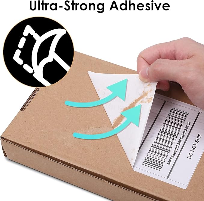 D520BT Bluetooth Shipping Label Printer&1000Pcs 4x6 Thermal Shipping Label for Small Business,Compatible with USPS, Shopify, Amazon, Tiktok