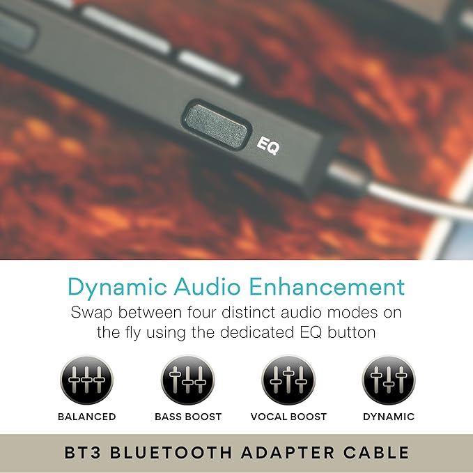MEE audio M6 PRO Musicians' In-Ear Monitors Wired + Wireless Combo Pack: Includes IEMs, 2 Audio Cables and BT3 Hi-Res Bluetooth Audio Adapter w/aptX, LDAC, Auracast Support, & Built-In Headset (Black)