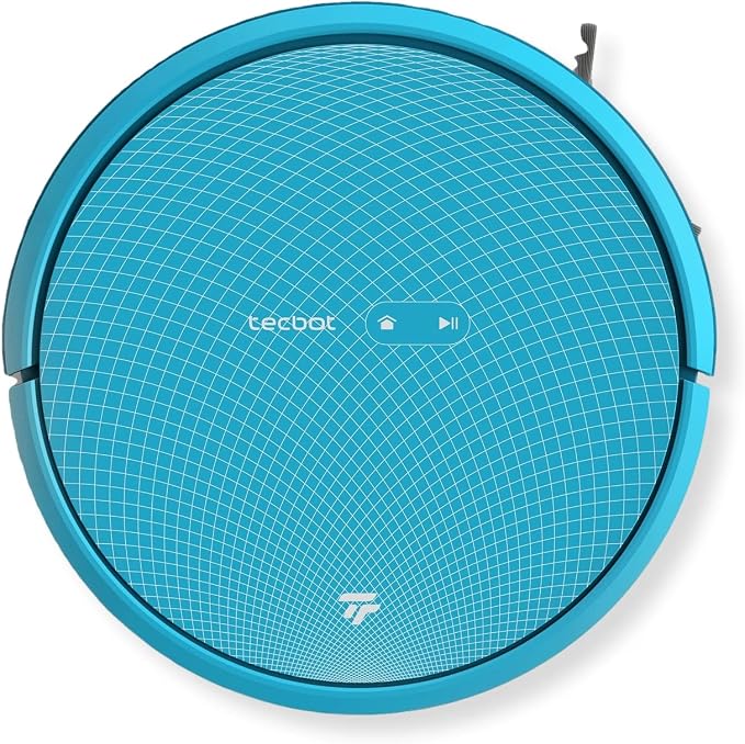 Tecbot S1 PRO Robotic Vacuum/Mopping Cleaner, Blue; 14.4V; 25W; 0.6 L Dust Box Capacity; 0.45 L Water Tank; 3000Pa Suction; App Control; Dual Anti-Collision System; Gyroscope Navigation