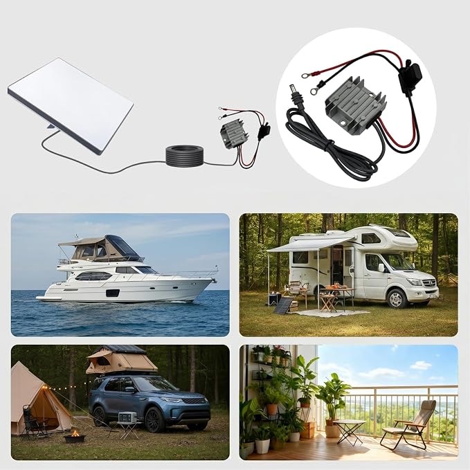 Starlink Mini Booster 12V-24V to 30V 3.5A, Waterproof Power Adapter, Male | 12V Booster Converter Wire, Which is Suitable for Automobiles, Camping and Other Outdoor Environments