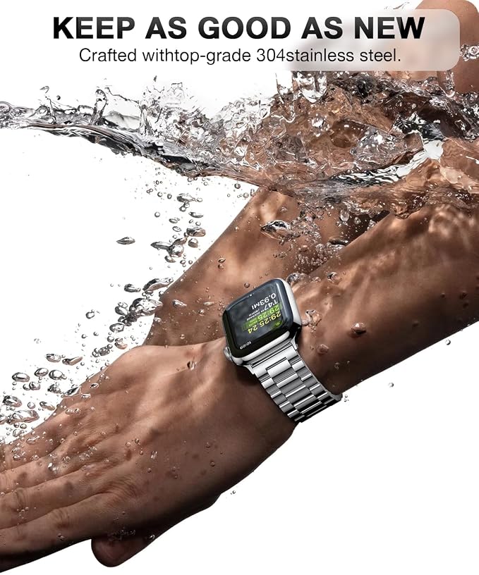 EPULY Metal Band Compatible with Apple Watch Bands for Men 49mm 46mm 45mm 44mm 42mm, Business Stainless Steel Strap for iWatch Series 11 10 9 8 7 6 5 4 3 2 1, SE3 2 1, Ultra3 2 1, No Tools Required