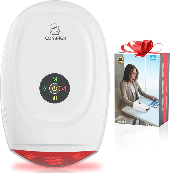 COMFIER Hand Massager with Heat and Compression, Cordless Hand Massager for Arthritis and Carpal Tunnel, Gifts for Mom, Dads, Women and Men