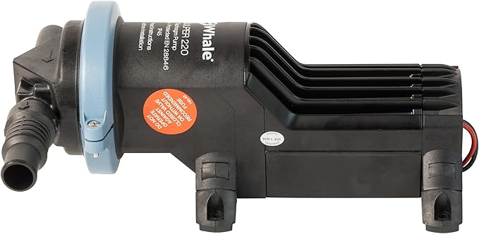 Whale Gulper 220 Graywater Pump - Manages Gray Waste in Boats & RV - 3.5 GPM Flow Rate - 12V/24V