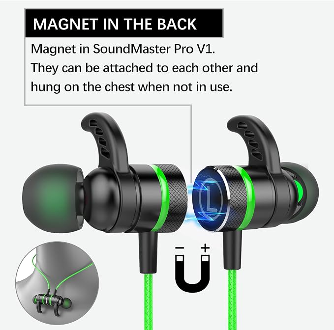 KASOTT SoundMaster Pro V1 - Gaming Earphones with Dual Audio Drivers,Battle Buds,in-Line Mic with Mute and Volume Control, Compatible with Xbox Series,Xbox One,PS5,PS4,Switch,Pc with 3.5mm Aux