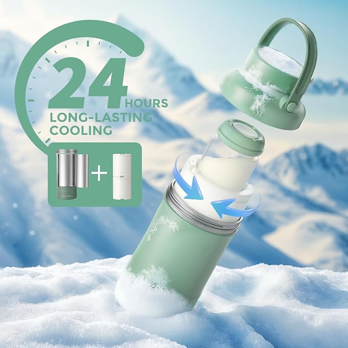 Momcozy Portable Milk Warmer for Travel & Momcozy 22oz Portable Breast Milk Cooler for Outdoor