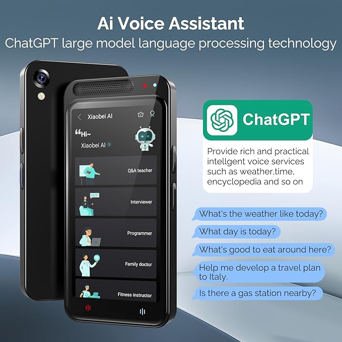 Language Translator Device, 150+ Languages Two-Way Real Time Translator Device No WiFi Needed Upgraded ChatGPT, Instant Translator, Offline&Text&Photo&Voice Translation for Travel Business Learning