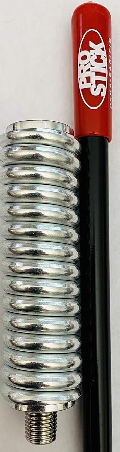 Prostick 2` Foot Fiberglass 1000 Watt - Black CB Radio Antenna with Heavy Duty Stainless Steel Spring