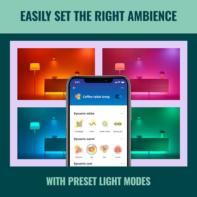WiZ Connected 6-inch Slim Color Downlight - Pack of 4-2200K-6500K - Indoor - Connects to Your Existing Wi-Fi - Control with Voice or App - Matter Compatible