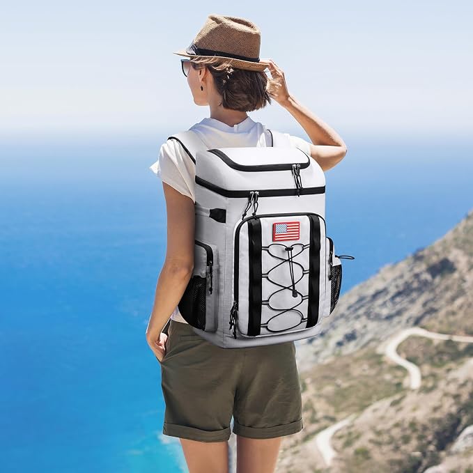 Maelstrom Backpack Cooler,Soft Lightweight Leakproof Cooler Backpack,Men Women 35/50 Can Insulated Cooler Bag,Keeps Hot/Cold for Up to 16 Hours,Perfect for Camping, Beach