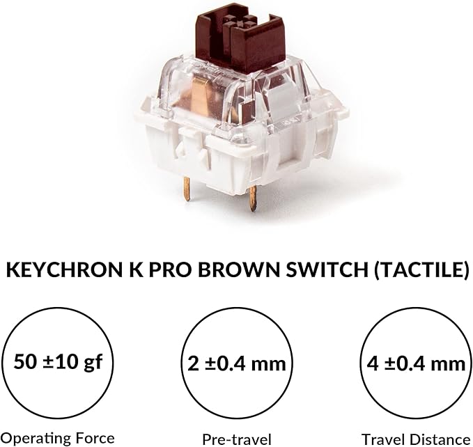 Keychron V6 Wired Custom Mechanical Keyboard Knob Version, Full-size QMK/VIA Programmable Macro with Hot-swappable Keychron K Pro Brown Switch Compatible with Mac Windows Linux Black (Non-Transparent)