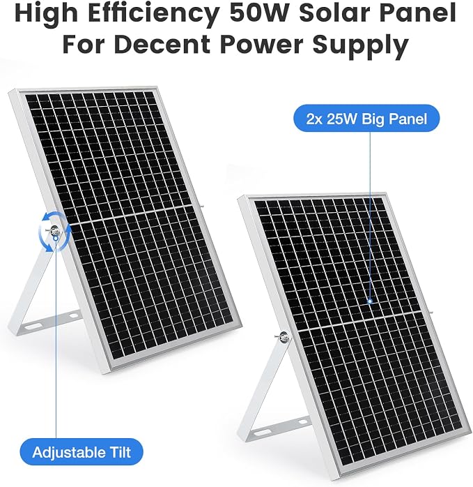 Fanspex Solar Exhaust Fan, Solar Powered Vent Fan Kit for Outside Greenhouse Shed Chicken Coop (10" Fan with Battery)