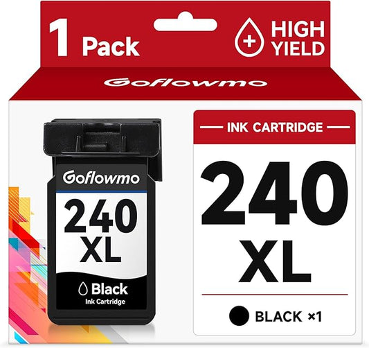 PG-240XL Black Ink Cartridge Replacement for Canon 240XL 240 PG240 XL High Yield use for PIXMA MG3600 MG3620 MG2120 MG2220 MG3220 MG3520 MG3620 MG4120 MG4220 TS5120 MX522 MX532 MX472(1 Black)
