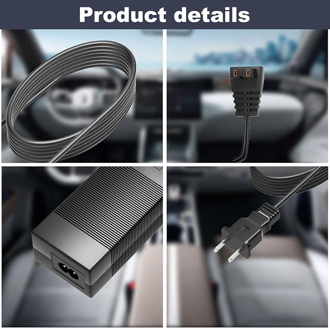 Power Cord for Car Refrigerator Compatible with Alpicool, Bodega, Euhomy, BougeRV, ARB, ICECO, Setpower, JoyTutus Car Refrigerator Power Adapter Charger