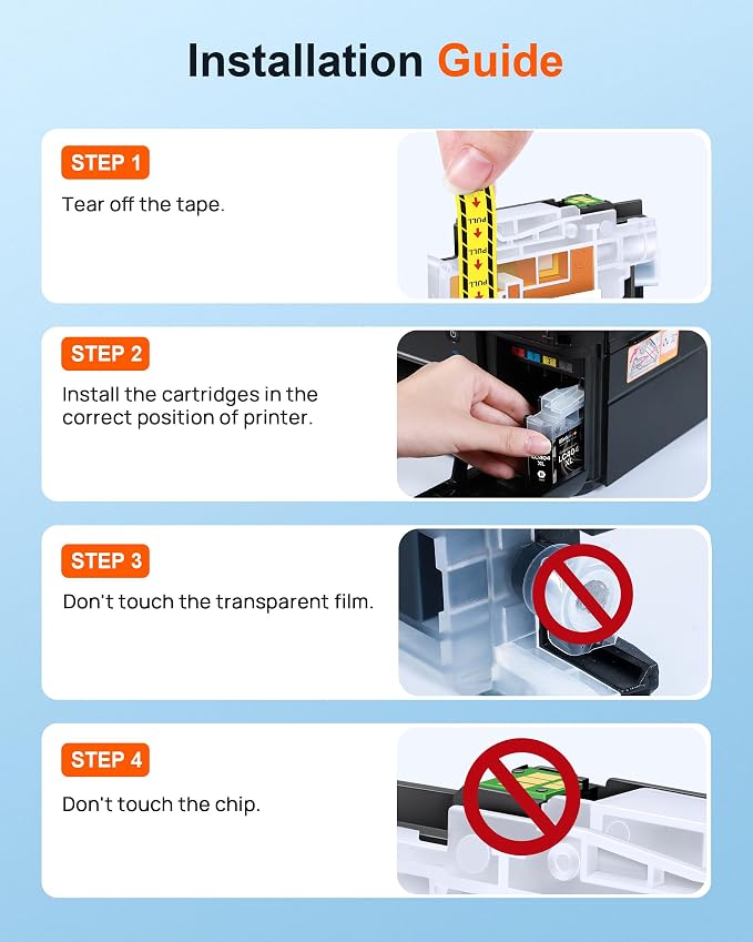 LC404 LC404XL Ink Cartridges Compatible for Brother LC404 LC404XL Ink Cartridge 4 Pack Work for MFC-J1205W MFC-J1215W MFC J1205W J1215W XL Printer High Yield (Black Cyan Magenta Yellow Combo Pack)