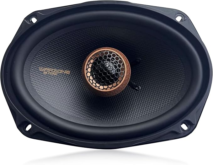 Warzone 2X WZ69PTi 6x9-Inch Super Coaxial Speaker Pair, 4 Ohm, 650W Max, 200W RMS, 92dB Sensitivity, Ferrite Woofer & PEI Dome Tweeter for Pro Car Audio