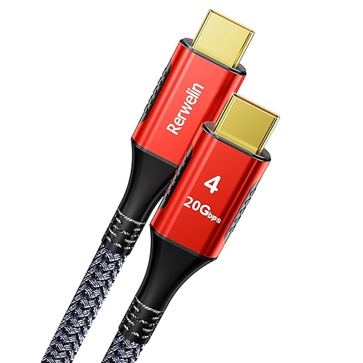 15 FT for Long Thunderbolt 4 Cable 240W, 20Gbps USB 4 Cable with PD 3.1, 5K / 4K@60Hz USB C Cable for iPhone 17, Mac mini M4, Docking, eGPU, SSD, Surface Pro, MacBook Pro, VR Headset
