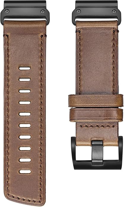 Soft Horween Leather Watch Band Compatible With Garmin, Strap For Fenix/Forerunner/Approach/MARQ/Quatix / D2 Series/Instinct/Epix/Tactix/Foretrex
