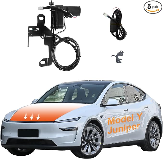 Hands-Free Automatic Frunk Closer for Tesla Model Y Juniper 2025 2026 - Power Front Trunk Lock with Soft Close - Easy Installation Accessory
