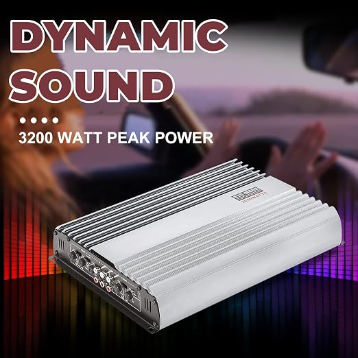 3200W 12V 4 Channel Car Amplifier Stereo Power Amp Audio 4CH Bass Sub Woofer