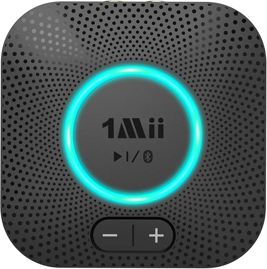 1Mii B06S Bluetooth 5.3 Receiver for Music Streaming System, Hi-Fi Wireless Audio Adapter for Home with aptX HD,aptX Low Latency,Volume Control, and RCA/3.5mm AUX Outputs