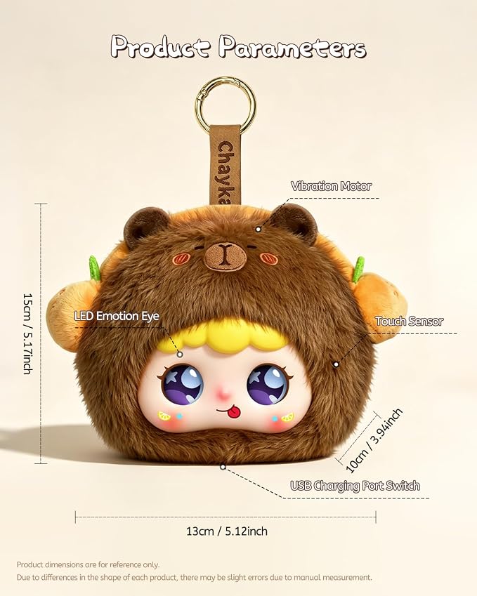 AI Smart Stuffed Animals Kids Toys ChatGPT, Multilingual Companions, Interactive Learning Assistant & Memory Trainer, Emotional Support Plush AI Pet, Voice Conversation, Expressive LED Eyes