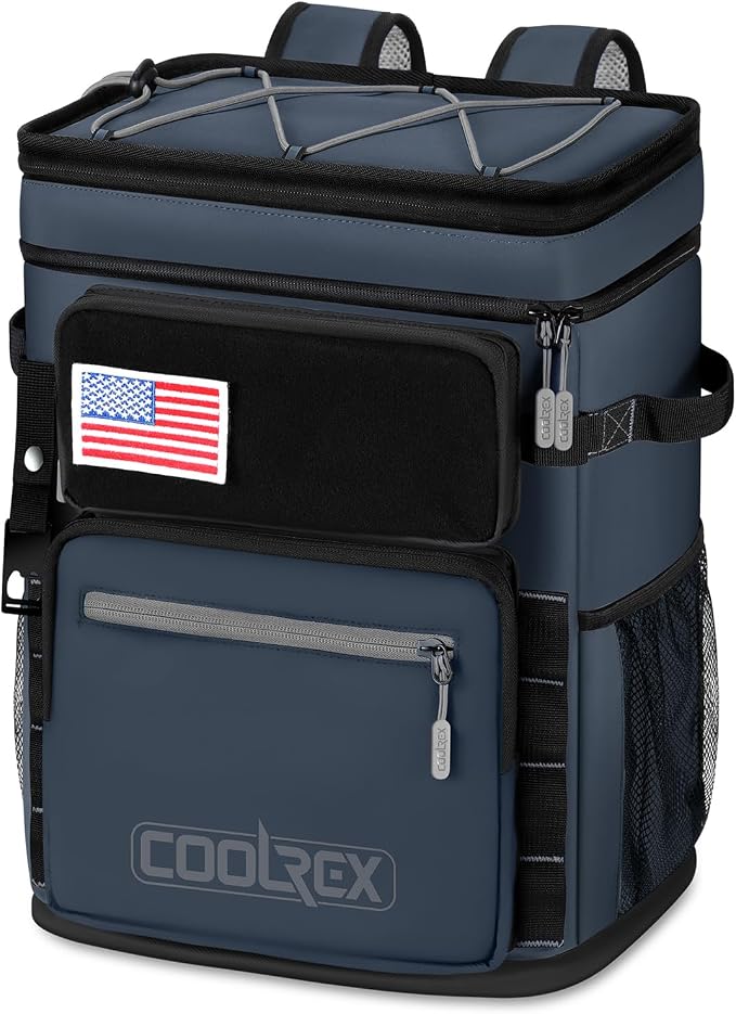 Large Backpack Cooler 36 Can Cooler Backpack with 2 Insulated Compartments Leak Proof Waterproof Travel Backpack, Camping Beach Picnic Lunch Thermal Bag for Women and Men