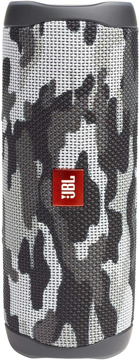JBL Flip 5 Portable Waterproof Wireless Bluetooth Speaker - Black Camo (Renewed)