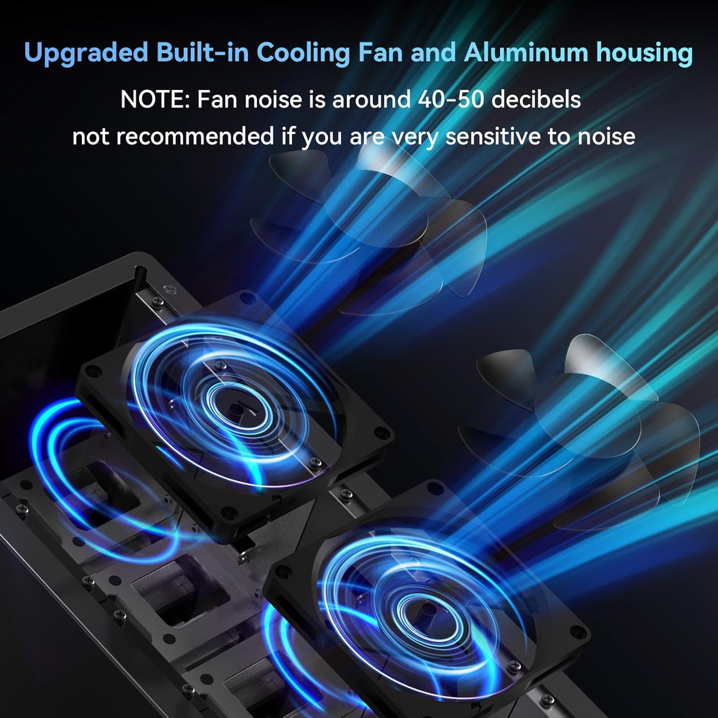 10 Bay Hard Drive RAID Enclosure with Cooling Fan for 2.5/3.5" SATA HDD/SSD with USB A/C 3.0＋eSATA Cable, 3.5 Hard Drive Enclosure Supports 160TB Capacity, 8 RAID Modes, DAS(NO NAS)