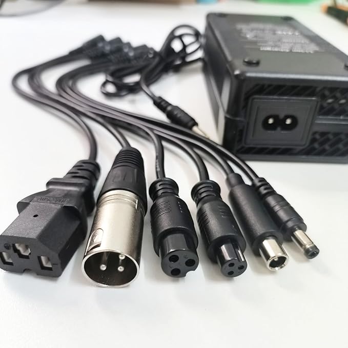 Certified 54.6V 2A Electric Charger (7 Plugs) Universal for 48V Battery - Compatible Rad Power, Lectric XP 2.0/3.0, HOVERFLY OUREA, URLIFE, Hiboy 48V, Ecotric City/Beach, Jasion eb7, Evercross H5/H7