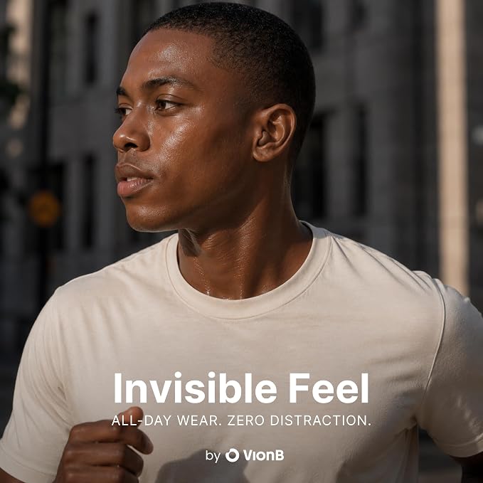 Air Skin Tones Invisible Earbuds for Small Ears - Wireless Bluetooth 5.4, Skin-Matching Mini Stemless Ear Buds, IPX5 Waterproof, ENC Noise Cancelling (Warm Cocoa)