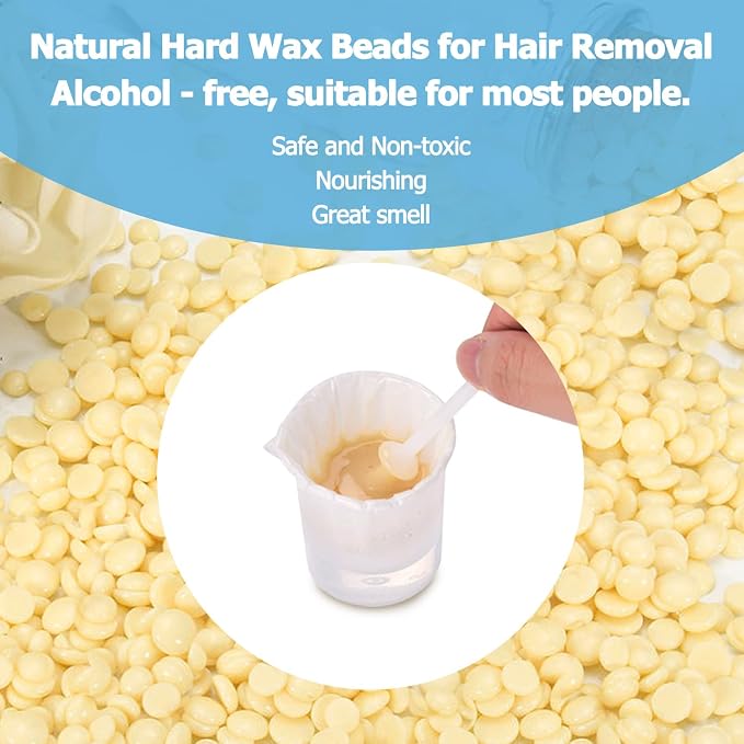 Nose Wax Kit from CoFashion - 50g Wax for Hair Removal, 20 Applicators (Up to 20 Uses), 10 Paper Cups for Nose and Ear Waxing
