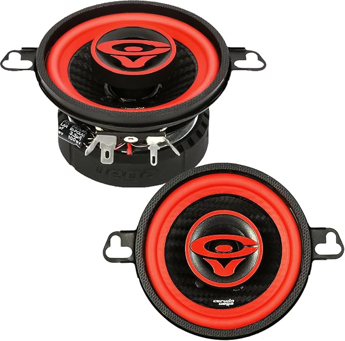 CERWIN-VEGA! V3 3.5" VEGA 2-Way 180 Watts 4 Ohm Coaxial Full Range Speakers(Pair)