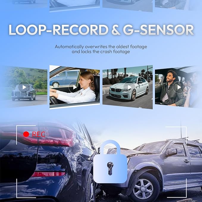 OEM Style Front 4K Dash Cam for Ford F150 2018-2025 & F250/F350/F450 2020-2026 Super Duty,Hidden Design,WiFi & App Control,Loop Recording,G-Sensor,64GB Card