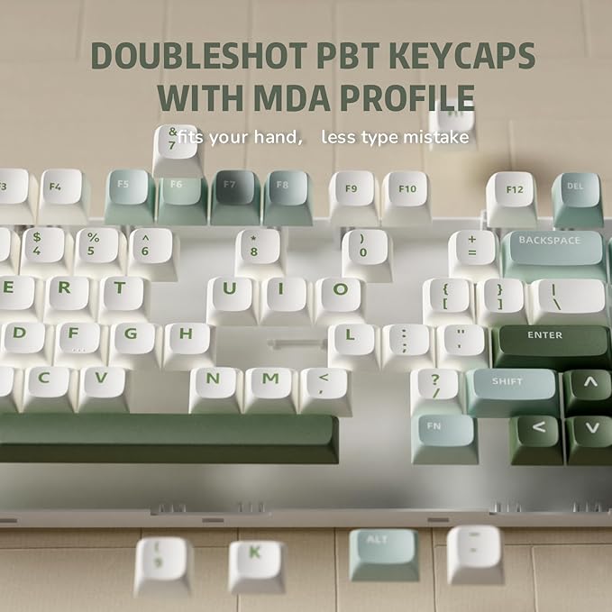 RK ROYAL KLUDGE R75 Mechanical Keyboard Wired with Volume Knob, 75% Keyboard Gasket Mounted, RGB Backlit, Creamy Keyboard with MDA Profile, PBT Keycaps, Hot Swappable Pre-lubed Tactile Switch