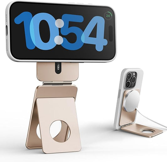 1ST IDEA Magnetic Tripod for iPhone, Aluminium Phone Tripod Stand Compatible with Magsafe iPhone 17/16/15/14/13/12 Series, Foldable Strong Magnetic Phone Stand & Travel Essentials Accessories