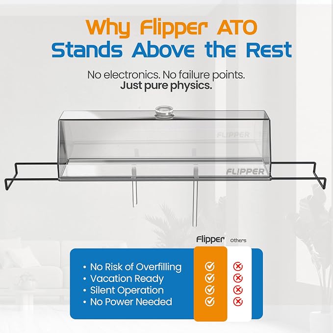 Flipper Aquarium Auto Top Off System ATO Water Level Maintainer for Fresh and Salt Water Aquarium Tanks