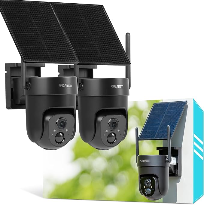Vicohome 2QB 2K AI Solar Security Camera Wireless Outdoor, Battery Powered Cam, Two Way Audio, Motion Detection, Color Night Vision, Easy to Setup, Audible Flashlight Siren, 180 Days Care Plan