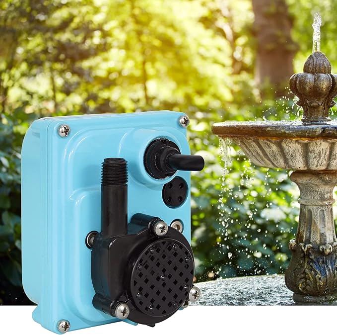 Little Giant 1-MA 115 Volt, 170 GPH Direct Drive Small Submersible Aluminum Water Transfer or Circulation Pump for Industrial, Commercial or Home use with 6-Ft. Cord, Blue, 521203