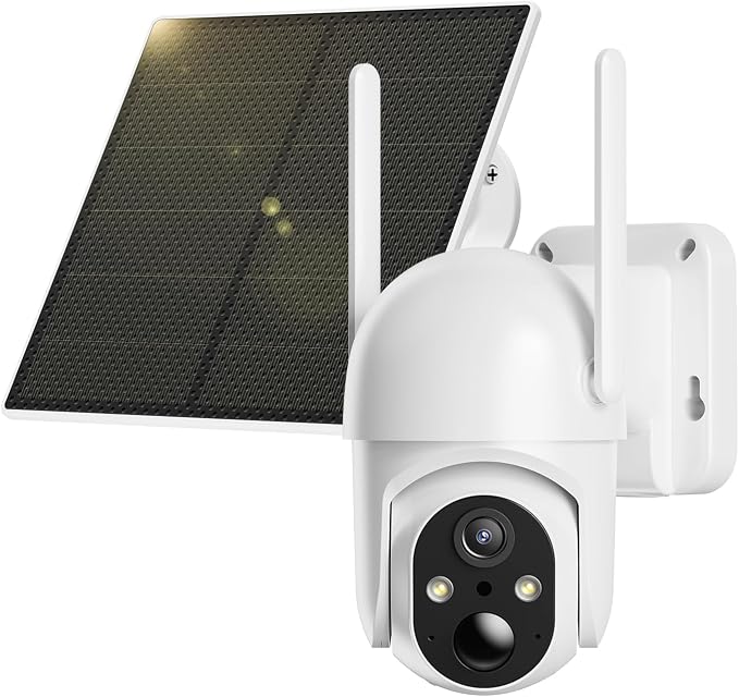 Ebitcam 4G LTE Cellular Security Camera Includes SIM Card(Support Verizon/AT&T/T-Mobile), 2K Solar Outdoor Cam Wireless Without WiFi Needed, 360° Live View, Color Night Vision